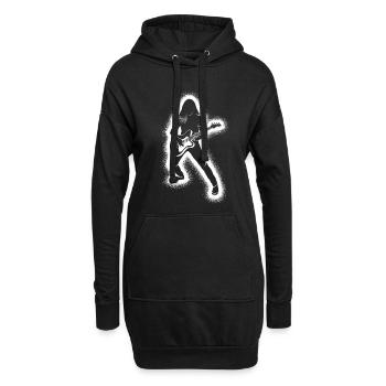 Guitar Player, Guitarist, Men, Boys, Guitar - Hoodie Dress - black - Front