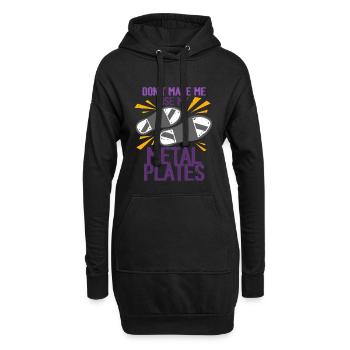 Stepptanz Stepptänzer Stepptänzerin Stepper - Hoodie-Kleid - Schwarz - Vorne