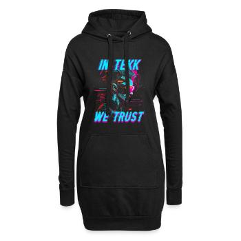 Hardtekk Tekke Allemagne de l’Est dans Tekk Nous avons confiance - Sweat-shirt à capuche long Femme - noir - Devant