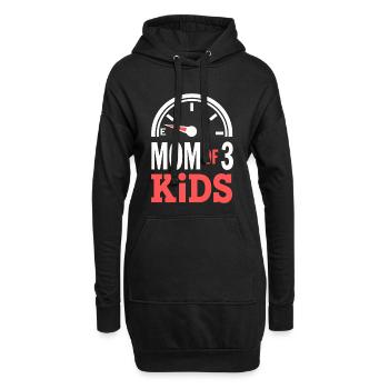 Mom Of 3 Kids Tank leer Mutter Humor - Hoodie-Kleid - Schwarz - Vorne