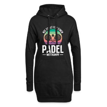 Renterin NIE ZU ALT FÜR EINEN PADEL WETTKAMPF - Hoodie-Kleid - Schwarz - Vorne