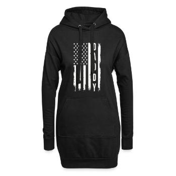 Papa Drapeau des États-Unis Père patriotique Amérique - Sweat-shirt à capuche long Femme - noir - Devant