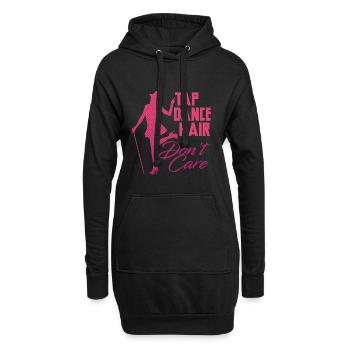 Stepptanz Stepptänzer Stepptänzerin Stepper - Hoodie-Kleid - Schwarz - Vorne
