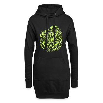 Darts | Sting with every Fling - Skorpion - Hoodie-Kleid - Schwarz - Vorne