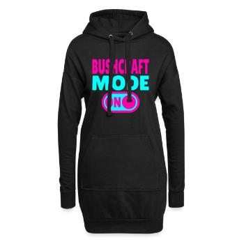 Bushcraft Mode ON – Waldleben einschalten - Hoodie-Kleid - Schwarz - Vorne