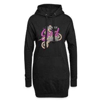 Motocross Je roule comme une fille en essayant de suivre le rythme - Sweat-shirt à capuche long Femme - noir - Devant
