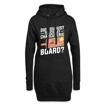 Charcuterie Artist Board mit Deckel-Käse - Hoodie-Kleid - Schwarz - Vorne