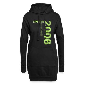 Limited Edition 2008 18. Geburtstag Geschenk - Hoodie-Kleid - Schwarz - Vorne