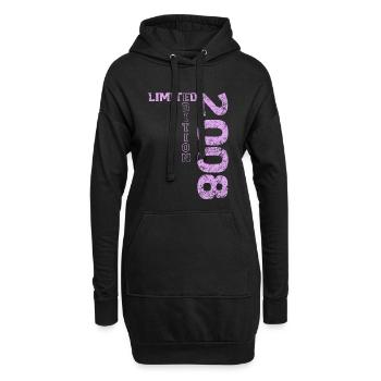 Limited Edition 2008 18. Geburtstag Geschenk - Hoodie-Kleid - Schwarz - Vorne