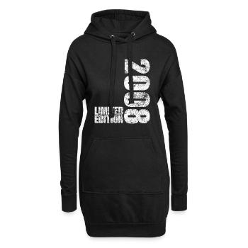 Limited Edition 2008 18. Geburtstag Geschenk - Hoodie-Kleid - Schwarz - Vorne