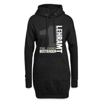 1er examen d’État en enseignement - Sweat-shirt à capuche long Femme - noir - Devant