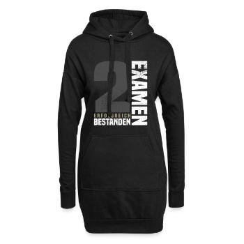 Glückwunsch 2. Examen - Hoodie-Kleid - Schwarz - Vorne