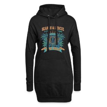 Recherche et sauvetage : aucun disque laissé derrière Disc golf - Sweat-shirt à capuche long Femme - noir - Devant