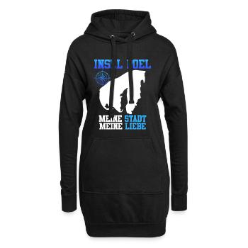 INSEL POEL MEINE STADT MEINE LIEBE Lustiges - Hoodie-Kleid - Schwarz - Vorne