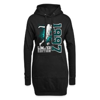 1997 Geburtsjahr Geburtstag - Hoodie-Kleid - Schwarz - Vorne
