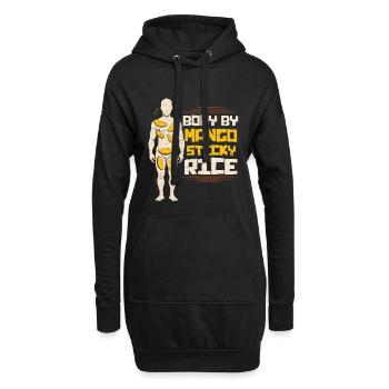 Mango Sticky Reis - Hoodie-Kleid - Schwarz - Vorne