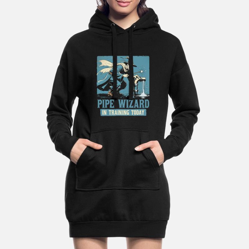 Pipe Layer Pipeline Builder Hoodie Dress