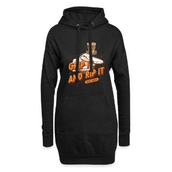 Pack es und reiß es Disc Golf lustiges Disc Golf - Hoodie-Kleid - Schwarz - Vorne