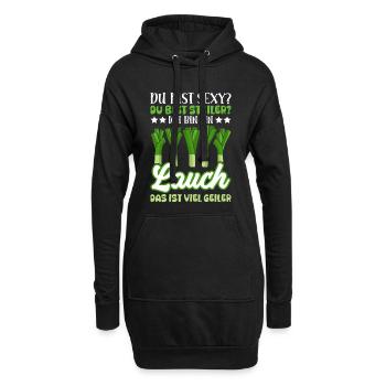 Gym DU BIST SEXY DU BIST STEILER BIN EIN LAUCH - Hoodie-Kleid - Schwarz - Vorne