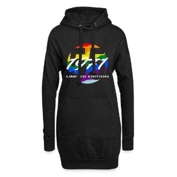 55e anniversaire 1971 cadeau pour hommes et femmes - Sweat-shirt à capuche long Femme - noir - Devant