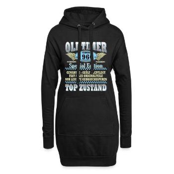 60. Geburtstag Oldtimer Februar 1966 Jahrgang 66 - Hoodie-Kleid - Schwarz - Vorne