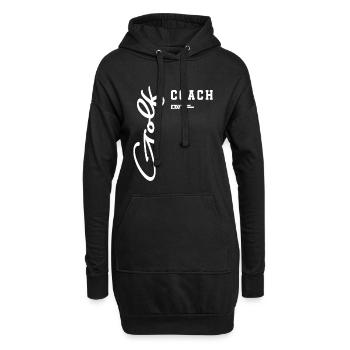 Conception de parcours Golf Coach Classic pour instructeurs - Sweat-shirt à capuche long Femme - noir - Devant