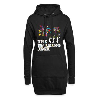 The Walking Jack Feuerwerkparty - Hoodie-Kleid - Schwarz - Vorne