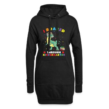 Kindergartenkostüm Dinosaurierkostüm - Hoodie-Kleid - Schwarz - Vorne