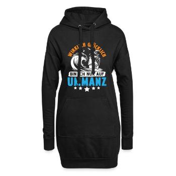 Ostsee Urlaub WIRKLICH GLÜCKLICH BIN ICH NUR AUF - Hoodie-Kleid - Schwarz - Vorne