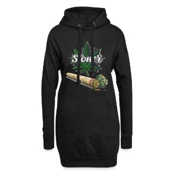 Stoner - Hoodie-Kleid - Schwarz - Vorne