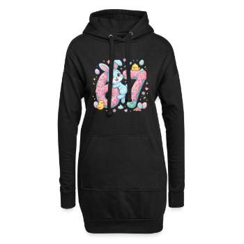 67 Easter - Hoodie Dress - black - Front