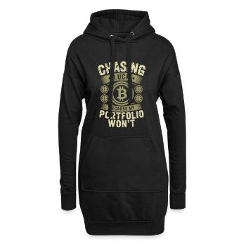 St Patricks Day Chasing Luck Because My Portfolio - Hoodie-Kleid - Schwarz - Vorne