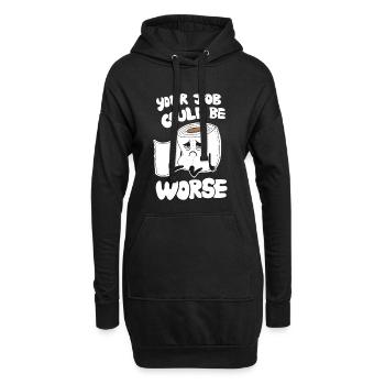 Votre travail pourrait être pire - Humour de travail drôle - Sweat-shirt à capuche long Femme - noir - Devant