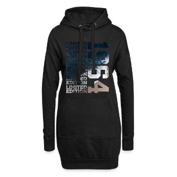 ÉDITION LIMITÉE 1964 62 ANS 62E ANNIVERSAIRE - Sweat-shirt à capuche long Femme - noir - Devant