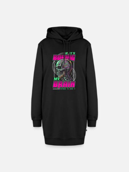 Neurodivergent Neurodiversität Neurodiverse - Hoodie-Kleid - Schwarz