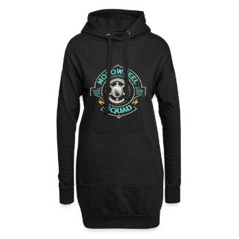 Monowheel Squad Monocyclist - Hoodie-Kleid - Schwarz - Vorne