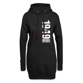 77e anniversaire février 1949 Millésime original - Sweat-shirt à capuche long Femme - noir - Devant