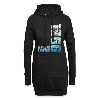60ème Anniversaire Homme Femme 60 ans 1966 Cadeau - Sweat-shirt à capuche long Femme - noir - Devant