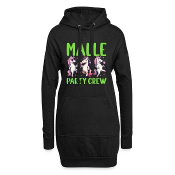 Malle Party Crew - Sweat-shirt à capuche long Femme - noir - Devant