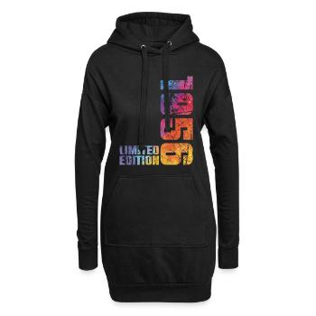 70. Geburtstag Mann Frau 70 Jahre 1956 Geschenk - Hoodie-Kleid - Schwarz - Vorne