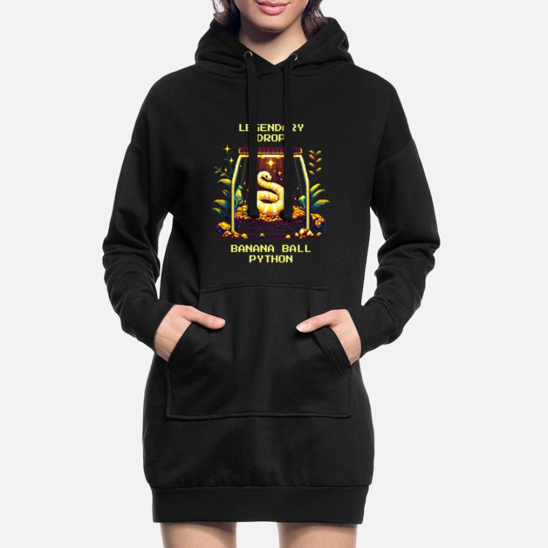 Legendärer Fund: Banana Königspython | Python Hoodie-Kleid