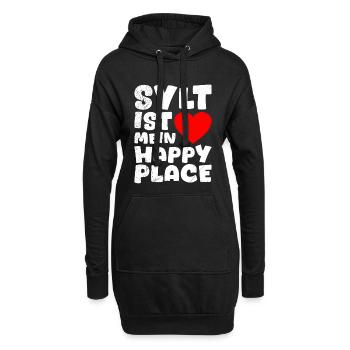 SYLT IST MEIN HAPPY PLACE Lustiges - Hoodie-Kleid - Schwarz - Vorne