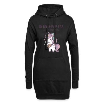 In meiner K-Pop-Ära K-Pop und entspannter Einhorn-Kpop-Musik - Hoodie-Kleid - Schwarz - Vorne