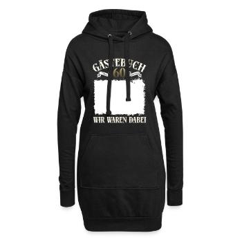 Chemise du livre d’or du 60e anniversaire Nous y étions - Sweat-shirt à capuche long Femme - noir - Devant