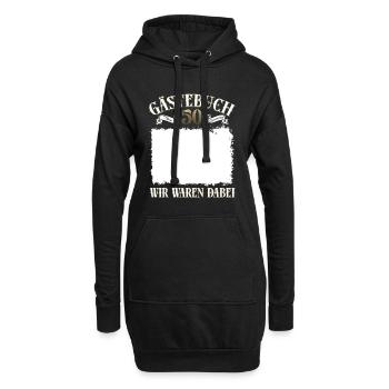 Chemise du livre d’or du 50e anniversaire Nous y étions - Sweat-shirt à capuche long Femme - noir - Devant