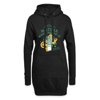 Kyoto Kitchen Matcha Made Me Do It Green Tea - Hoodie-Kleid - Schwarz - Vorne