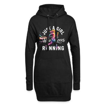 Maillot de jogging pour femmes – Motivation de fitness - Sweat-shirt à capuche long Femme - noir - Devant