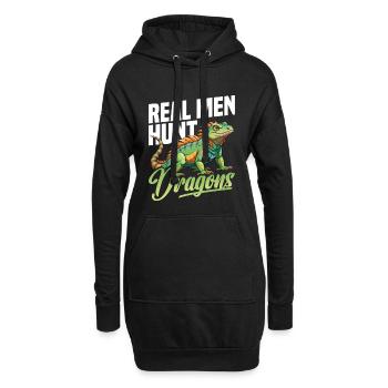 Technicien en enlèvement d’iguanes, équipement de chasse aux lézards - Sweat-shirt à capuche long Femme - noir - Devant