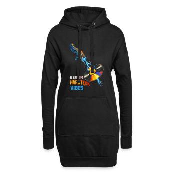 Berlin Hardtekk Tekke Allemagne de l’Est - Sweat-shirt à capuche long Femme - noir - Devant