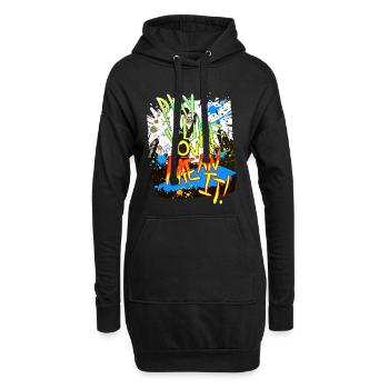 Légende du basket-ball urbain - Jouez comme si vous le pensaiez - Sweat-shirt à capuche long Femme - noir - Devant